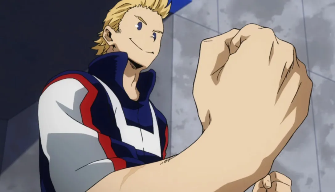 Кадр из аниме «Моя геройская академия»