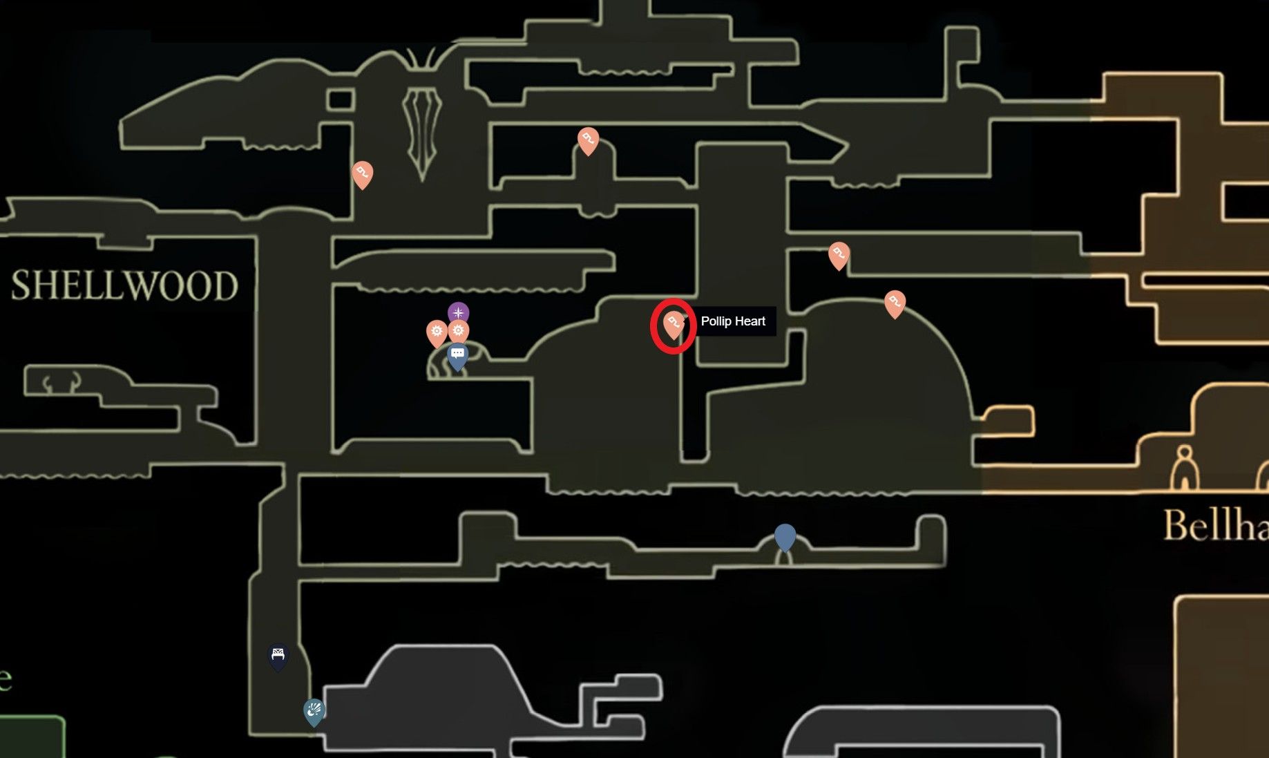 Скриншот из игры Hollow Knight: Silksong