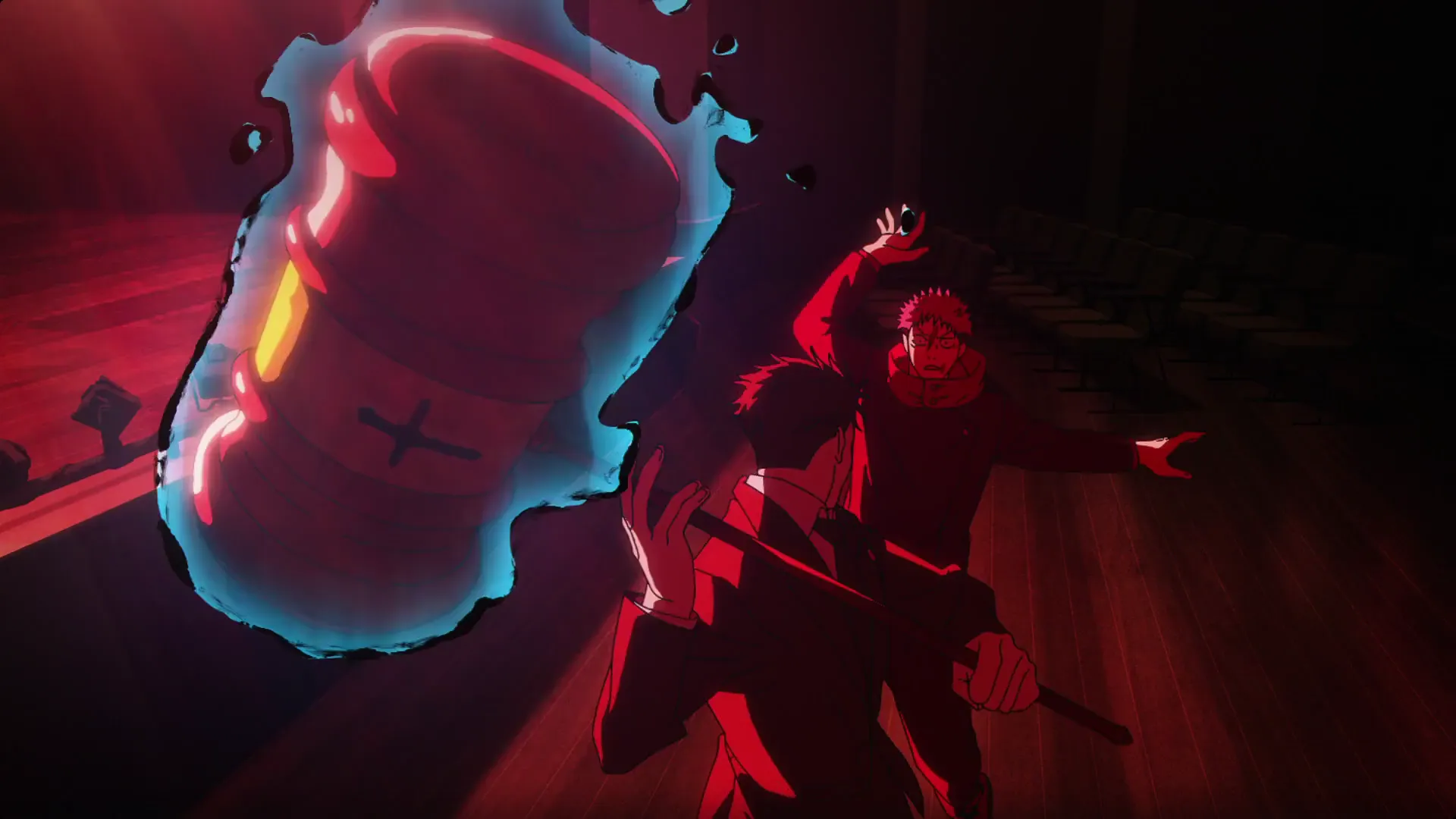 Кадр из аниме «Магическая битва: Смертельная миграция»