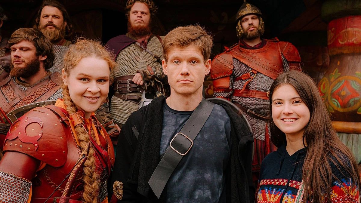 Кадр со съёмок сериала «Последний богатырь. Наследие»