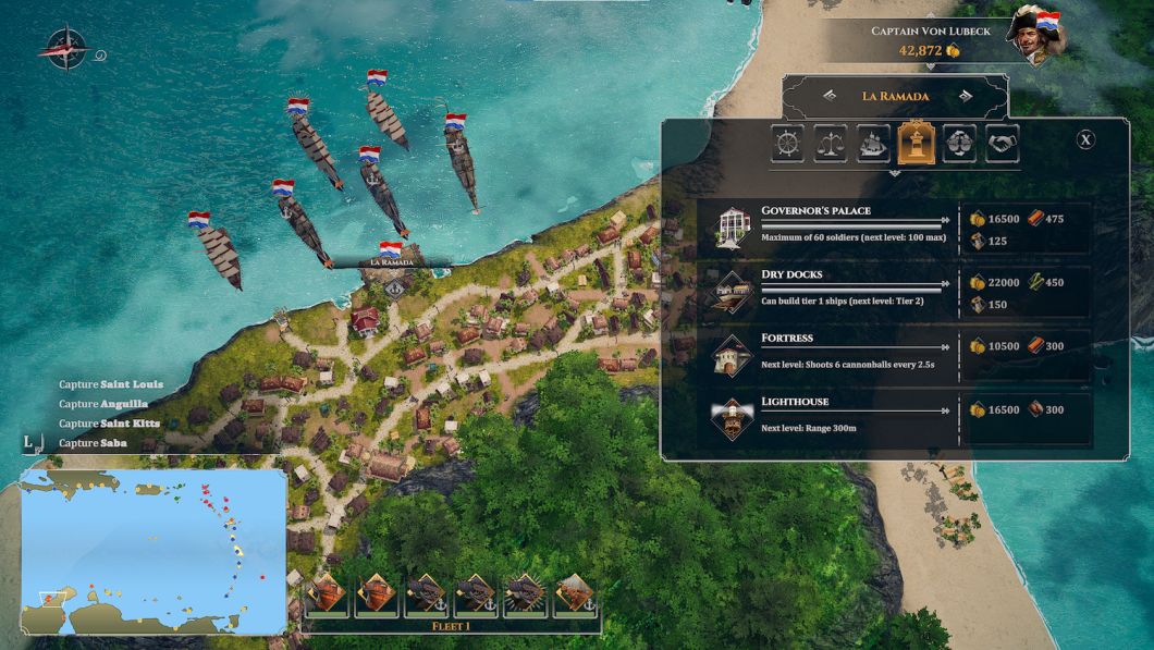 Скриншоты из Corsairs — Battle of the Caribbean. Источник: microids.com