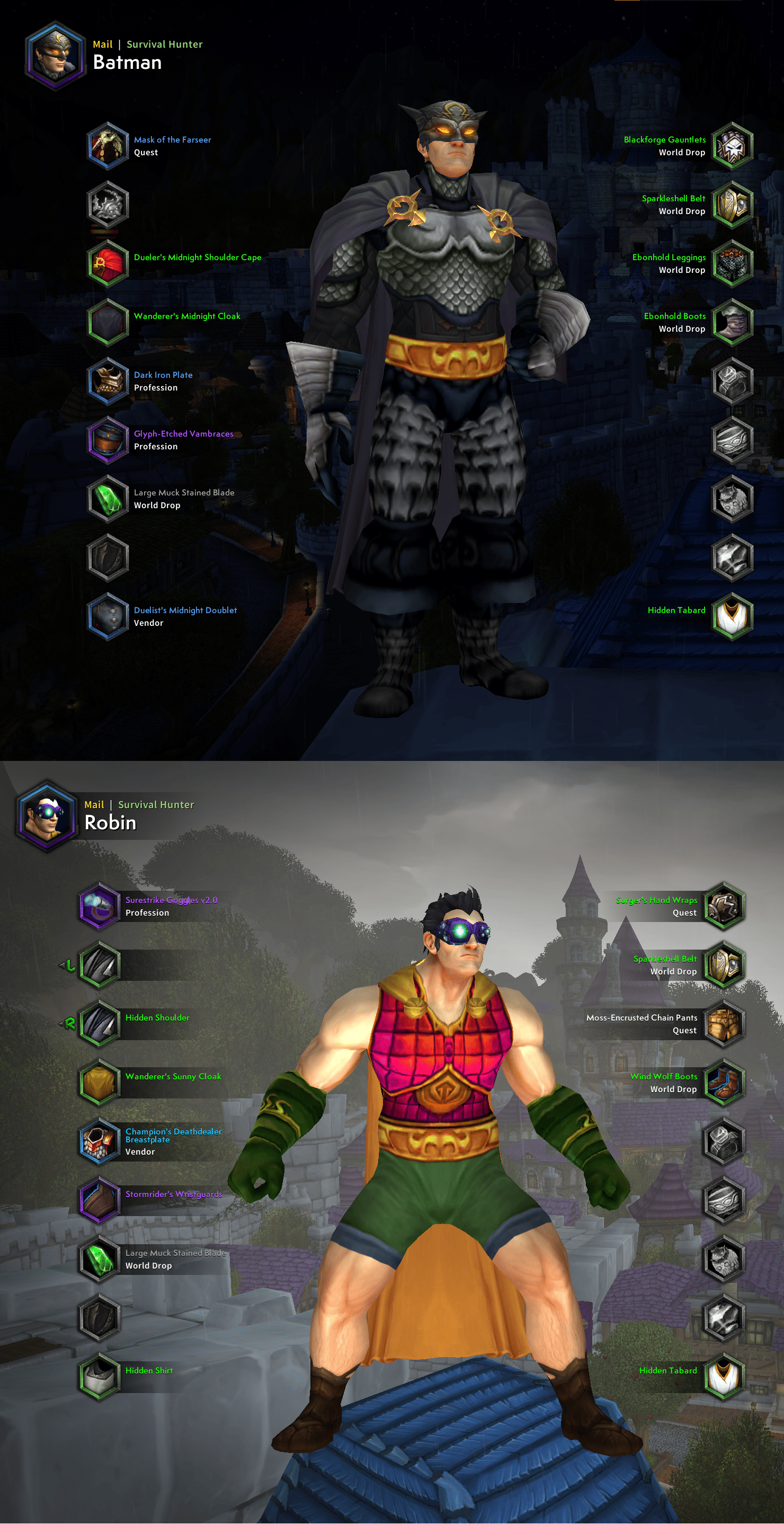 Необычная трансмогрификация в World of Warcraft. Источник: reddit
