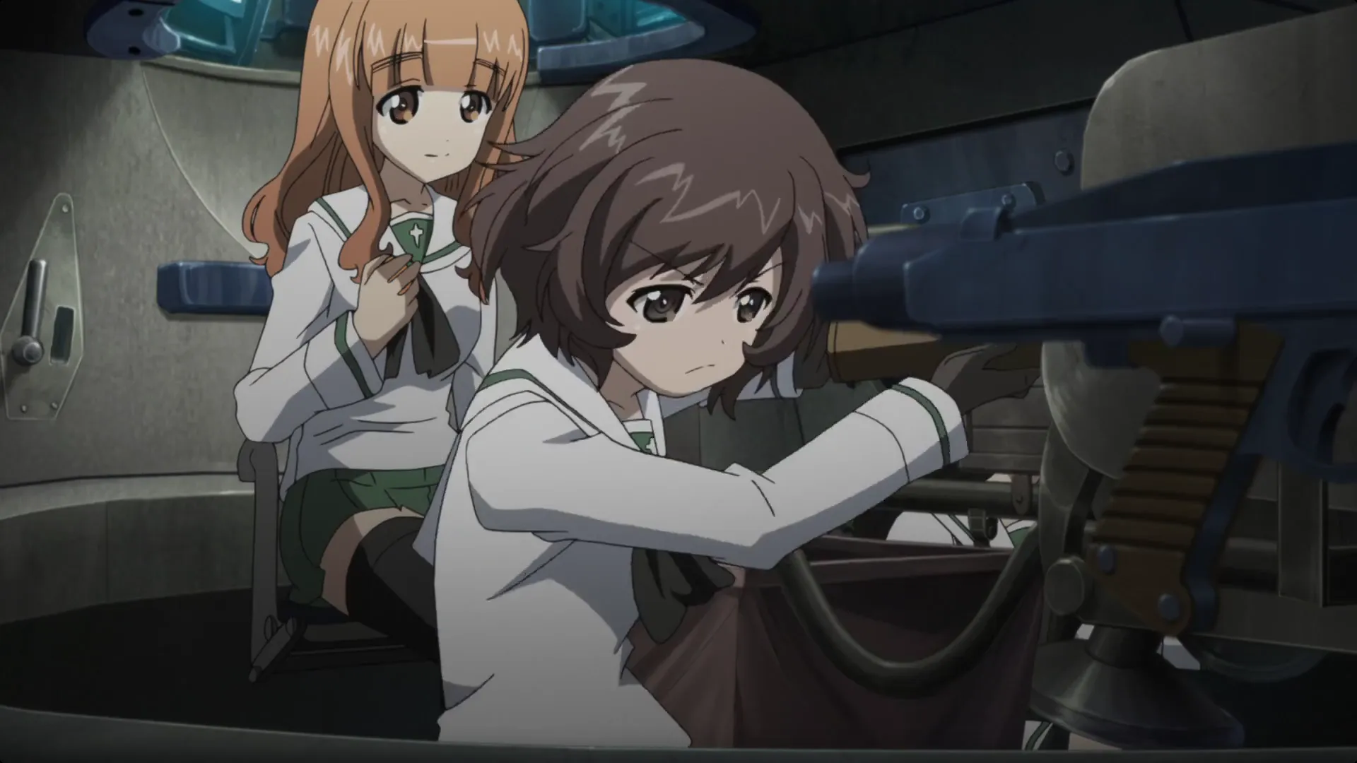 Кадр из аниме «Девушки и танки»