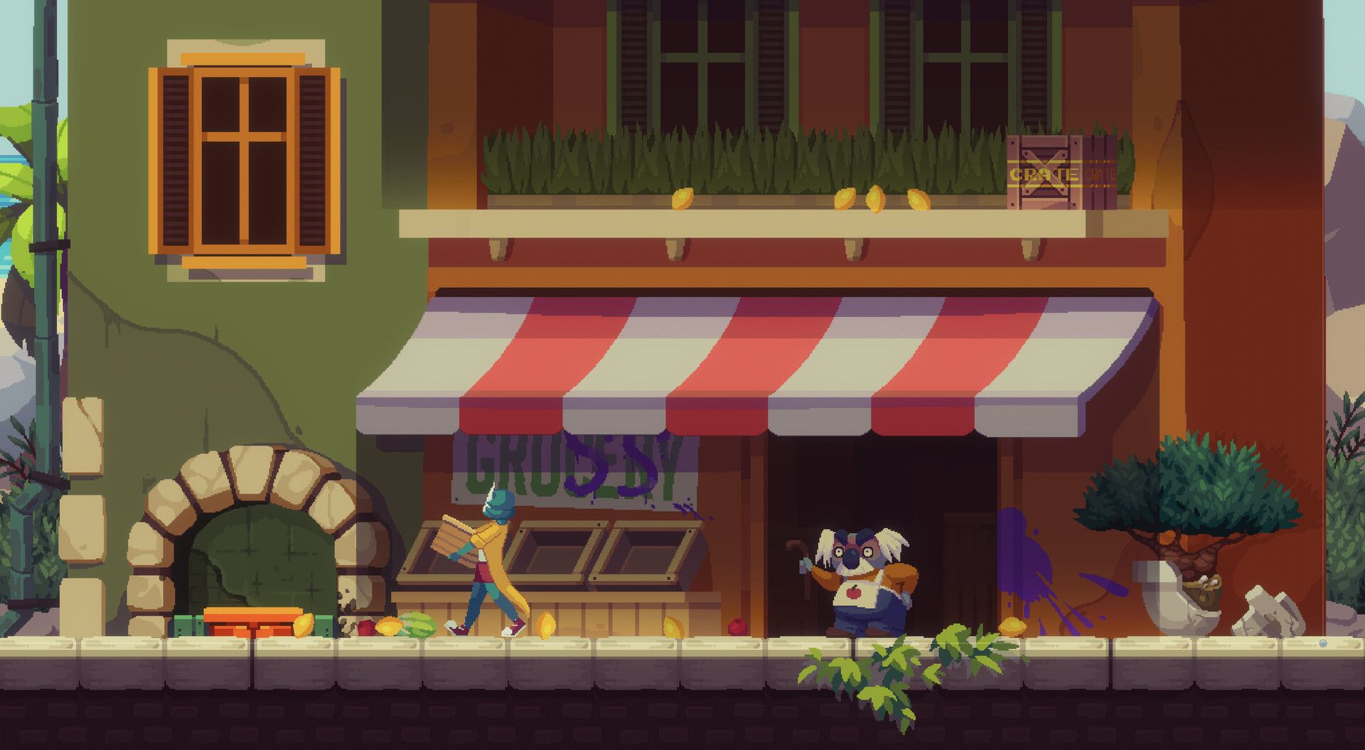 Скриншот из PEPPERED: an existential platformer. Источник: Steam 