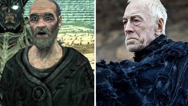 Эсберн из TES V Skyrim и Трехглазый ворон из «Игры престолов» в исполнении фон Сюдова