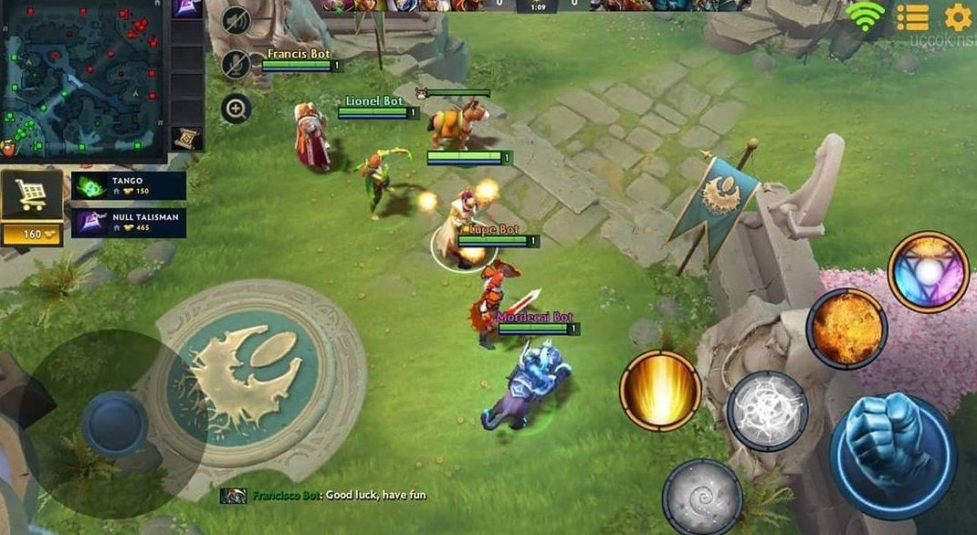 Вот так могла бы выглядеть Дота на мобильной платформе