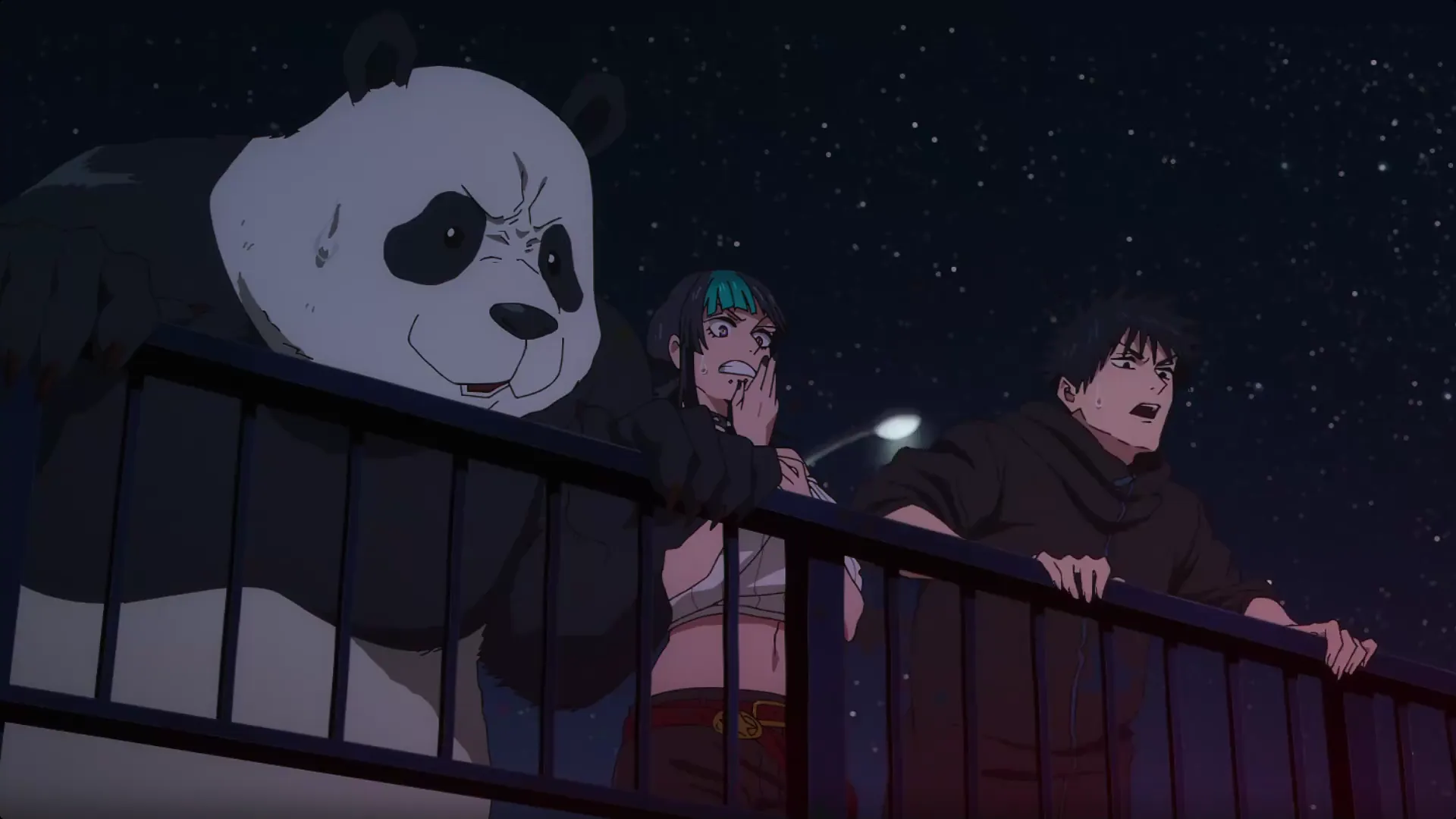 Кадр из аниме «Магическая битва: Смертельная миграция»