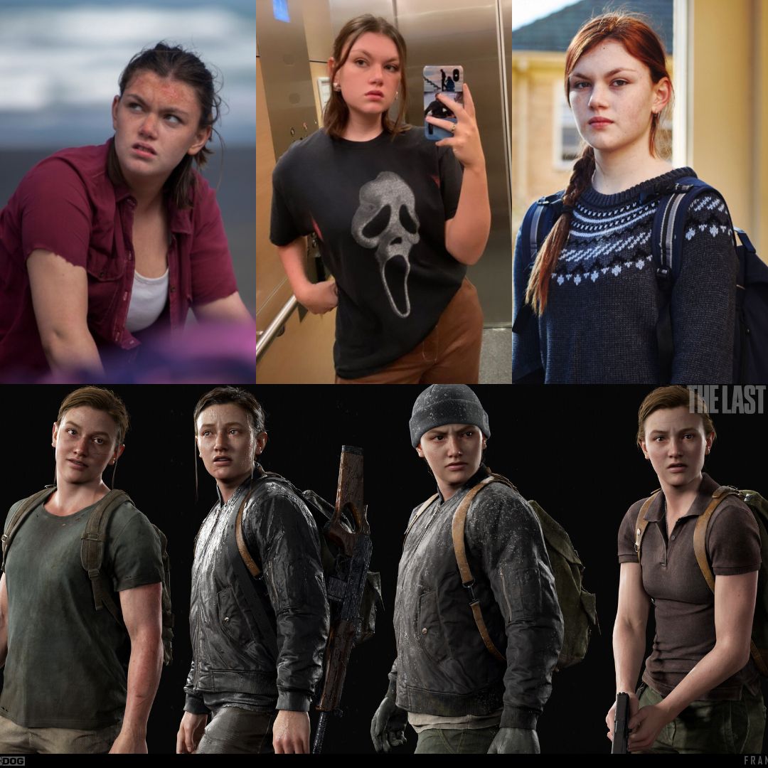 Сравнение снимков Шеннон Берри и скриншотов с Эбби Андерсон из TLoU 2 | Источник: твиттер