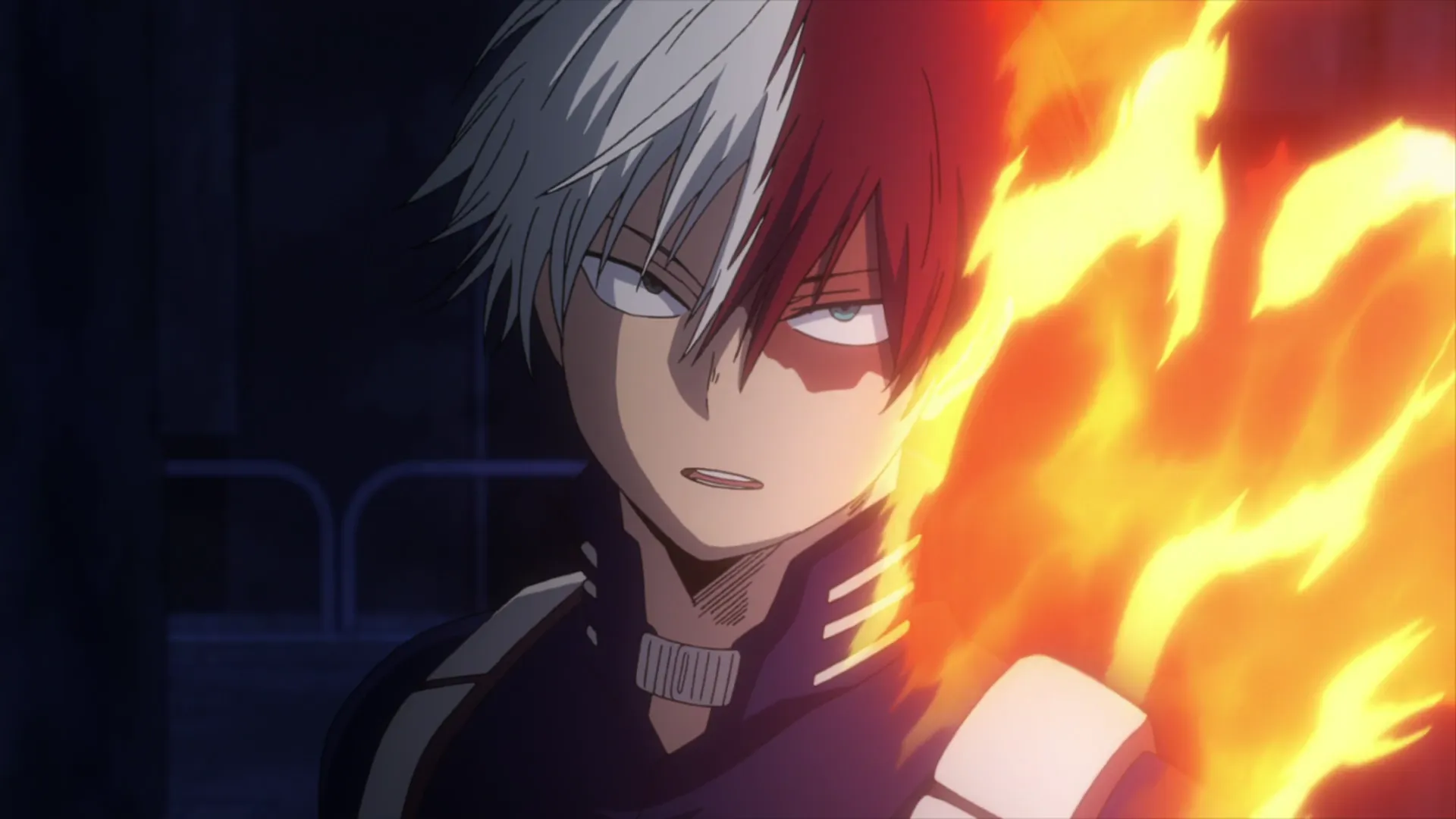 Кадр из аниме «Моя геройская академия»