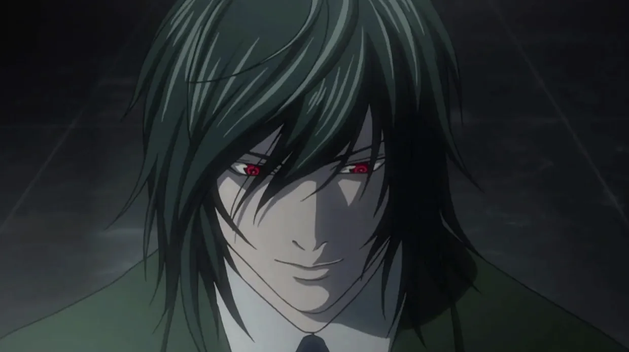 Кадр из аниме «Тетрадь смерти»