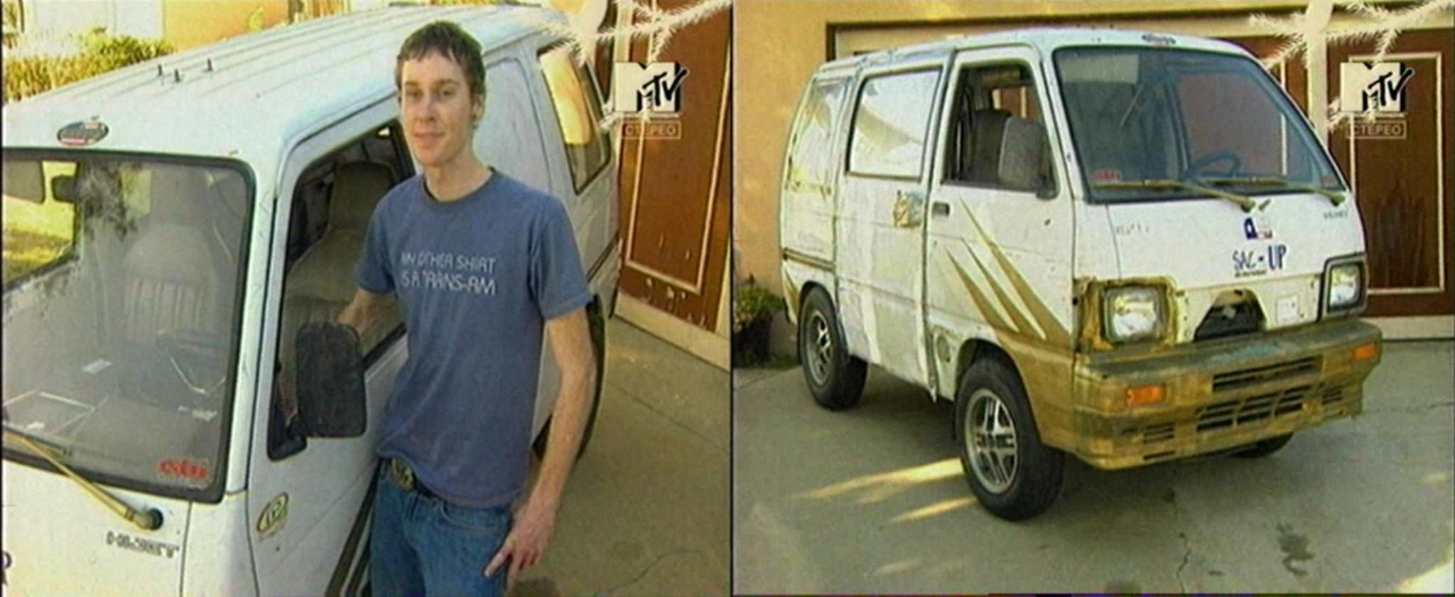 Герой первой серии шоу со своей машиной