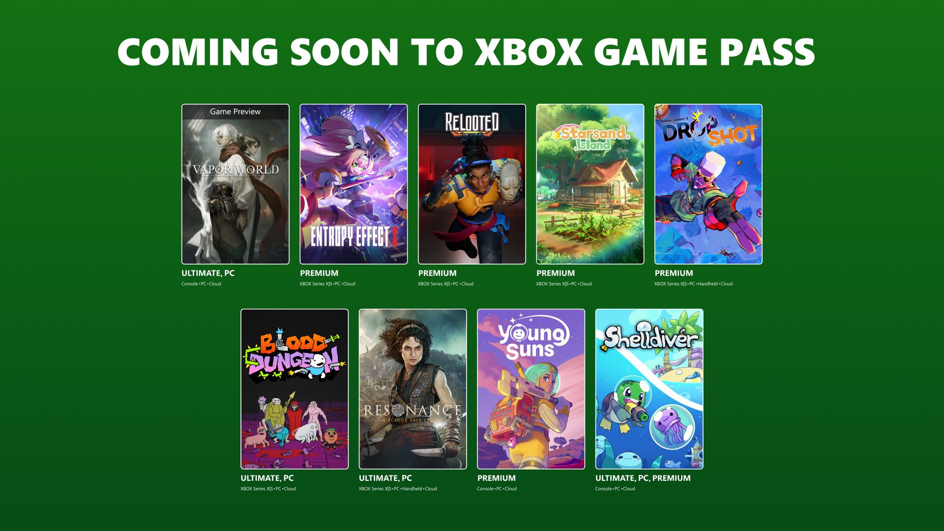 Пополнение Game Pass. Источник: Xbox
