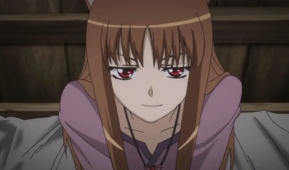 Кадр из аниме «Волчица и пряности»