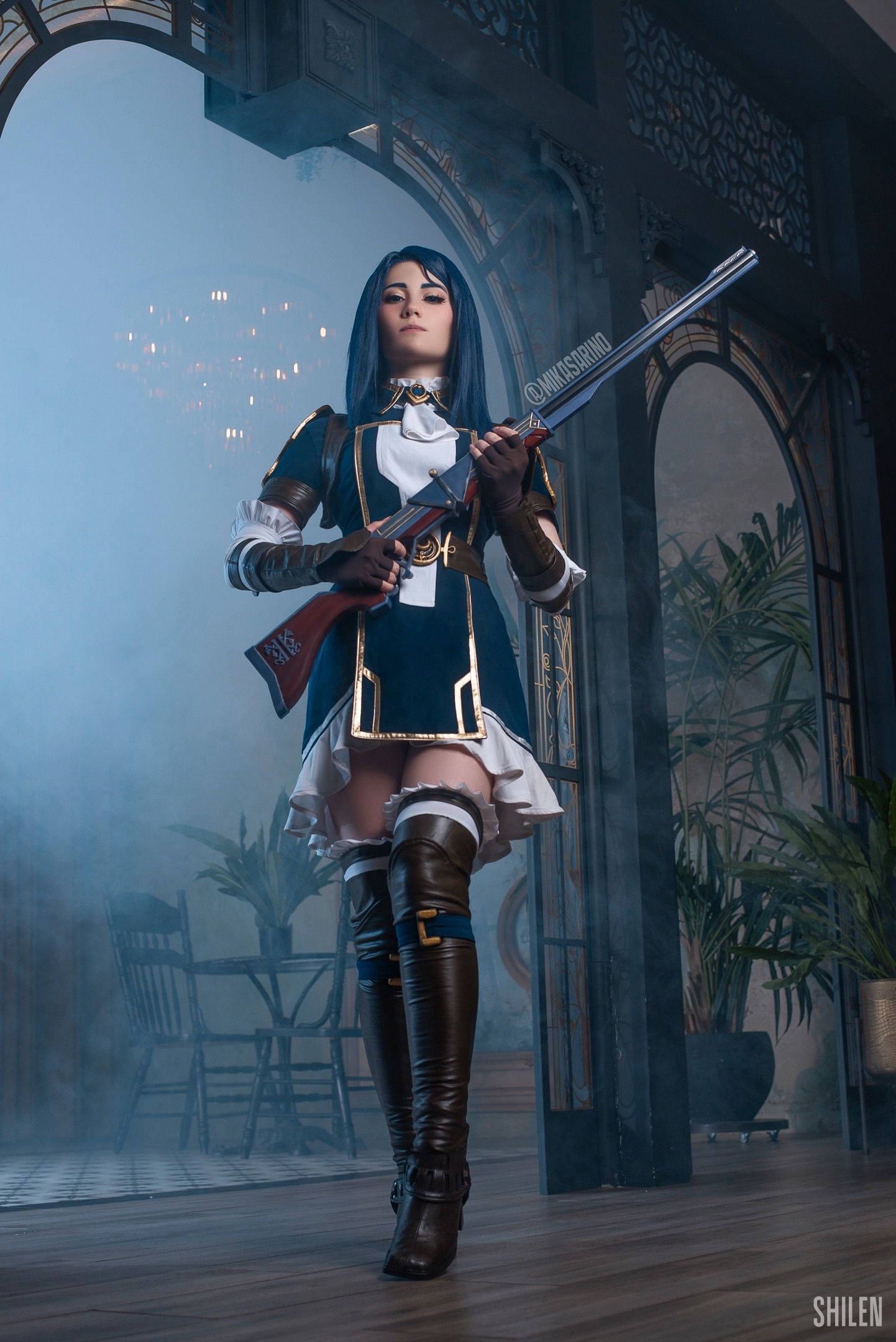 Косплей на Кейтлин из «Аркейна». Косплеер: Mikasa Rino ♡ Cosplay. Источник: vk.com/mikasarino