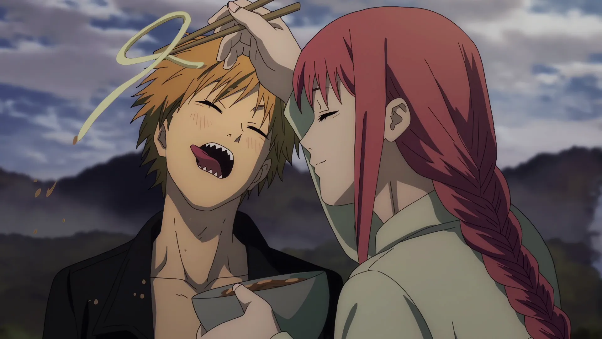 Кадр из аниме «Человек-бензопила»