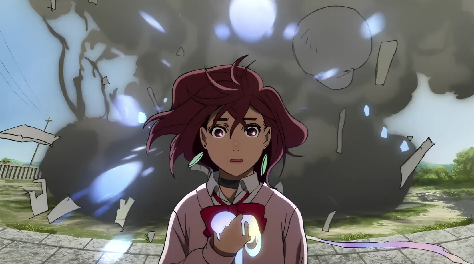 Кадр из аниме «Дандадан»