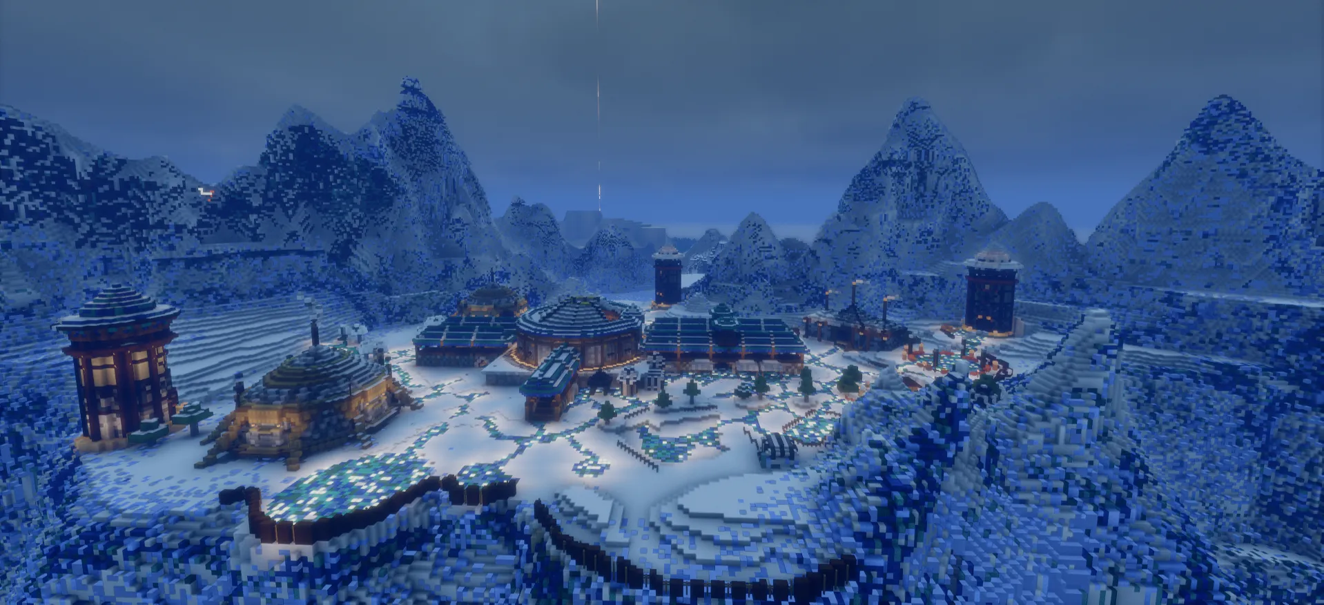 Ристалище Серебряного турнира из World of Warcraft в Minecraft. Источник: reddit