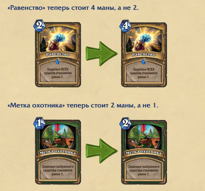 «Равенство» и «Метка охотника»
