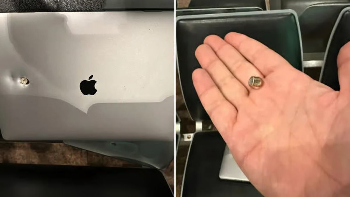 MacBook, который выдержал пулю | Источник: QQ.com