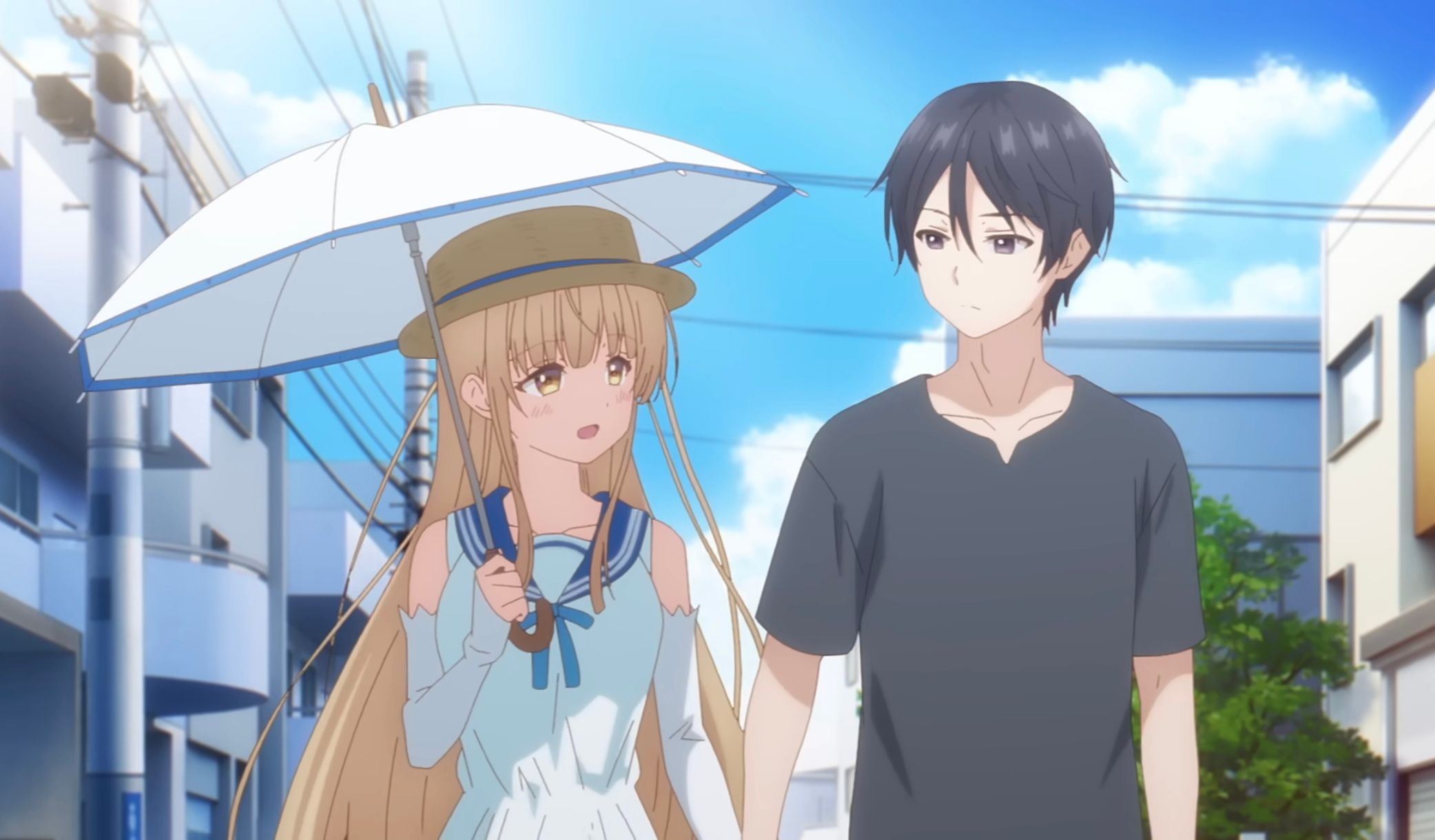 Кадр из аниме «Ангел по соседству»