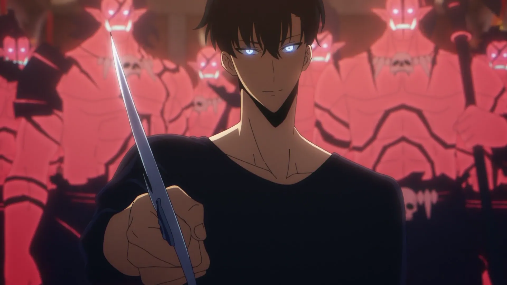 Кадр из аниме «Поднятие уровня в одиночку»