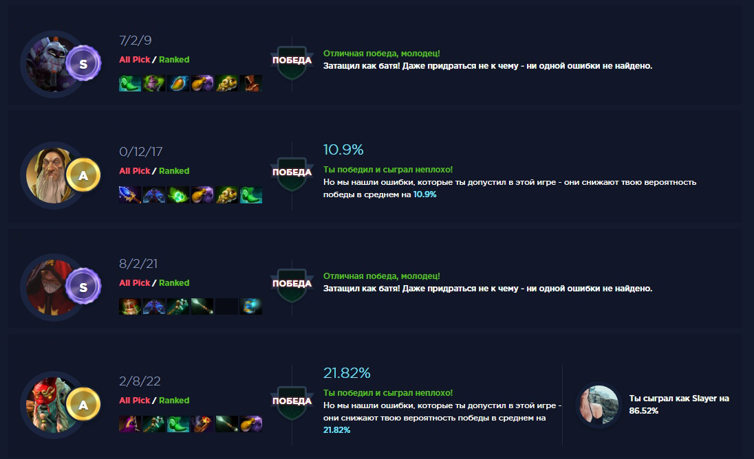 Матч анализ на moremmr.com