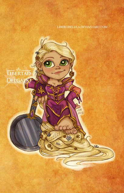 Рапунцель (&laquo;Рапунцель&raquo;) из мира Warcraft. Автор: LiberLibelula. Источник: deviantart.com/liberlibelula