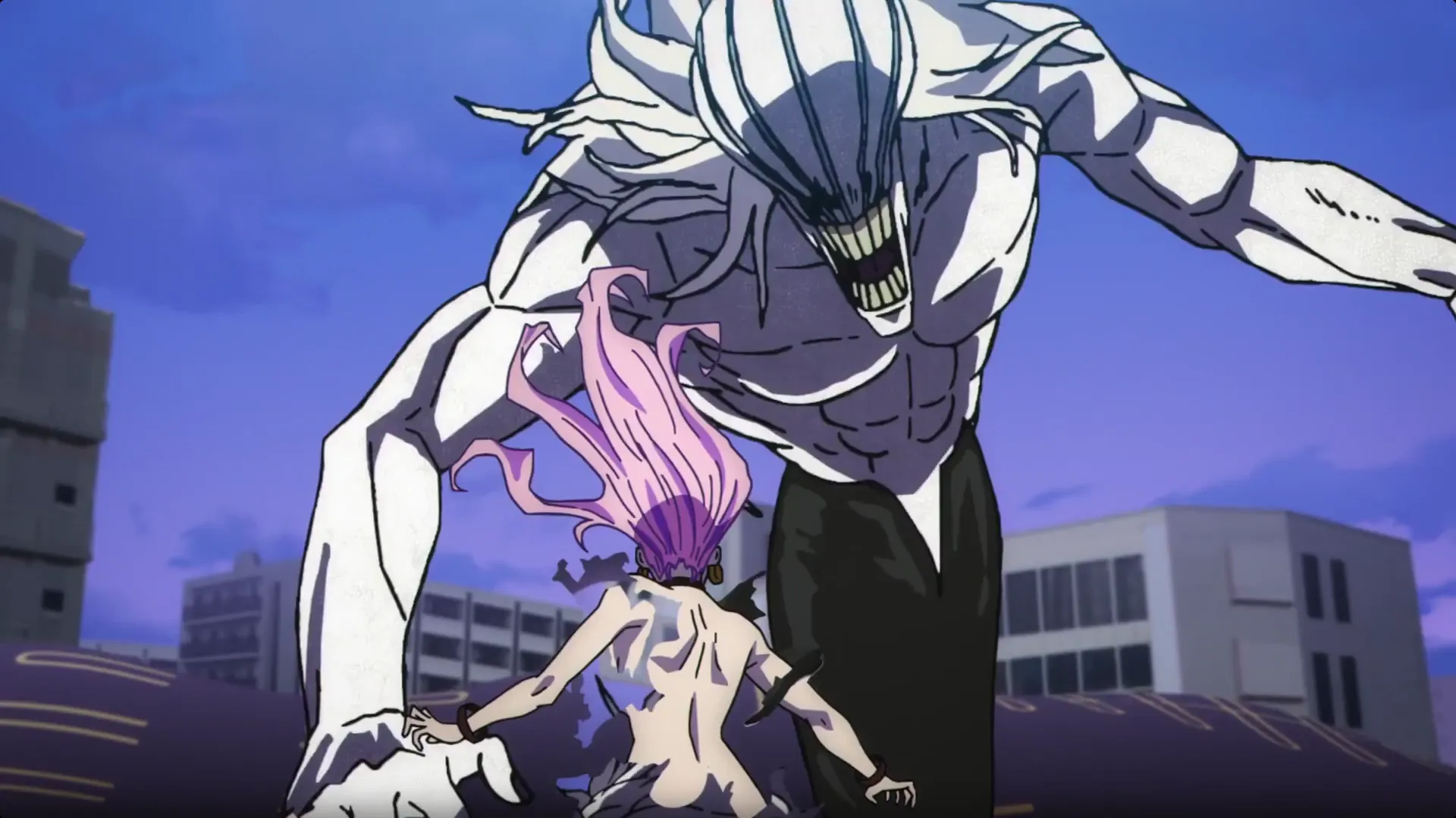 Кадр из аниме «Магическая битва: Смертельная миграция»