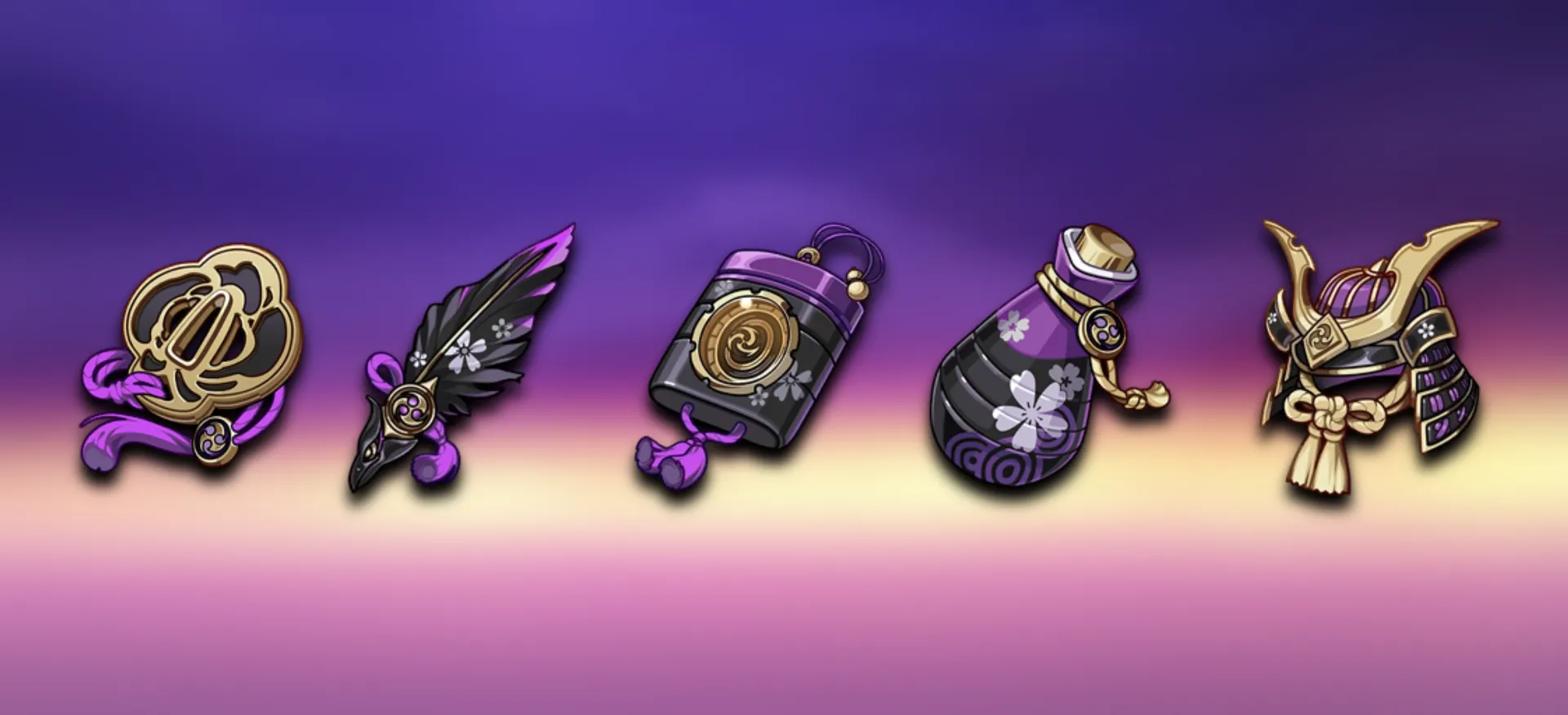 Сет артефактов «Эмблема рассечённой судьбы». Источник: Genshin Impact