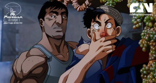 Кадр из фильма «Кавказская пленница» в стиле аниме | Источник: пресс-служба телеканала «Мосфильм. Золотая коллекция»