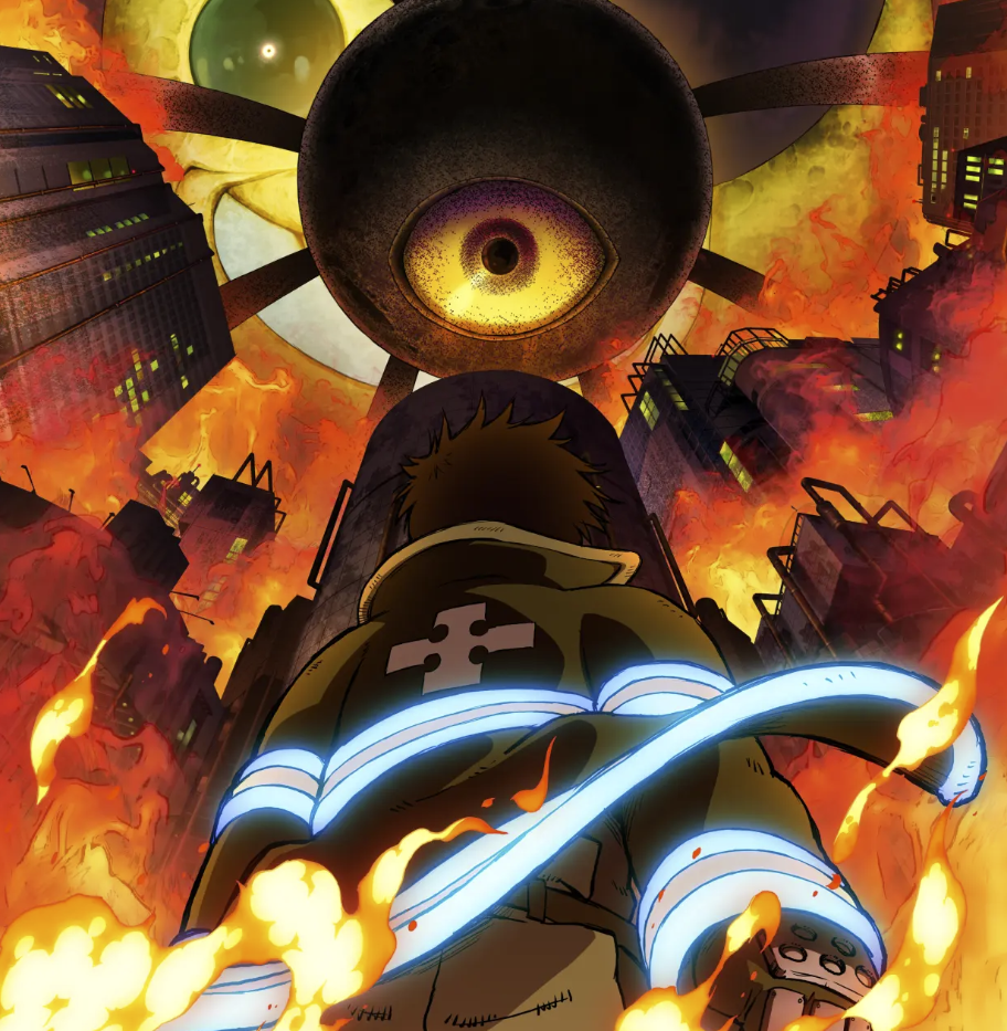 Постер аниме «Пламенная бригада пожарных: Третья глава». Источник: fireforce-anime.jp