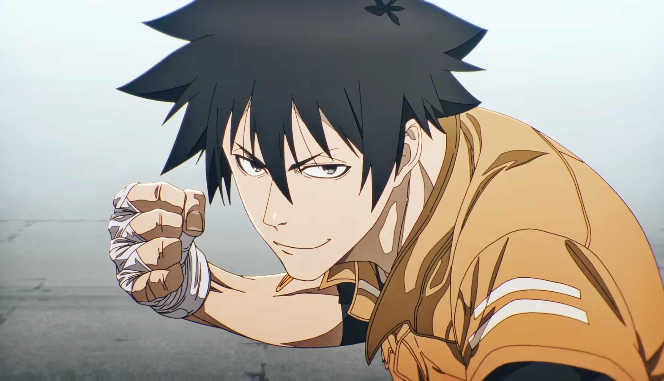 Кадр из трейлера аниме «Чёрный факел»