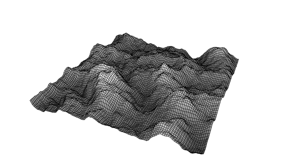 Поверхности, смоделированные с помощью Perlin Noise