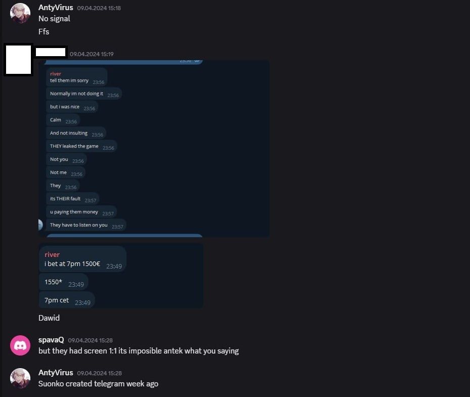 Переписка с AntyVirus в Discord | Источник: Telegram-канал alpha