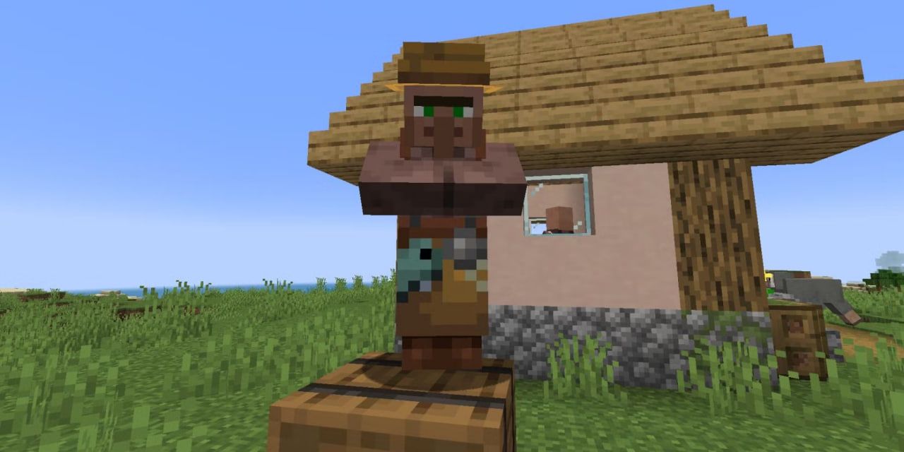 Рыбак. Скриншот из Minecraft