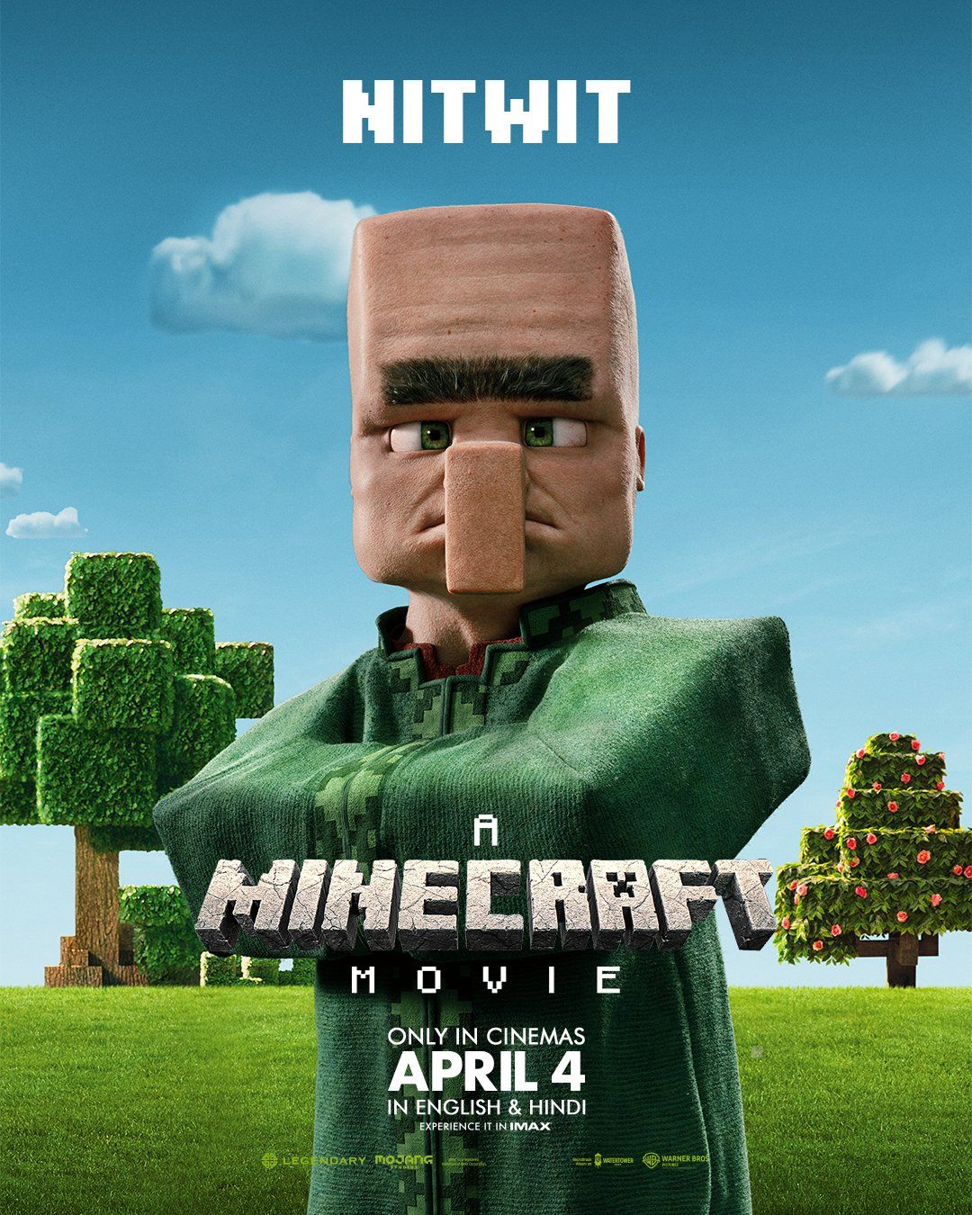 Постер фильма «Minecraft в кино» | Источник: x.com/warnerbros