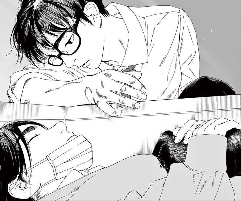 Фрейм из манги «Бессонница после школы»