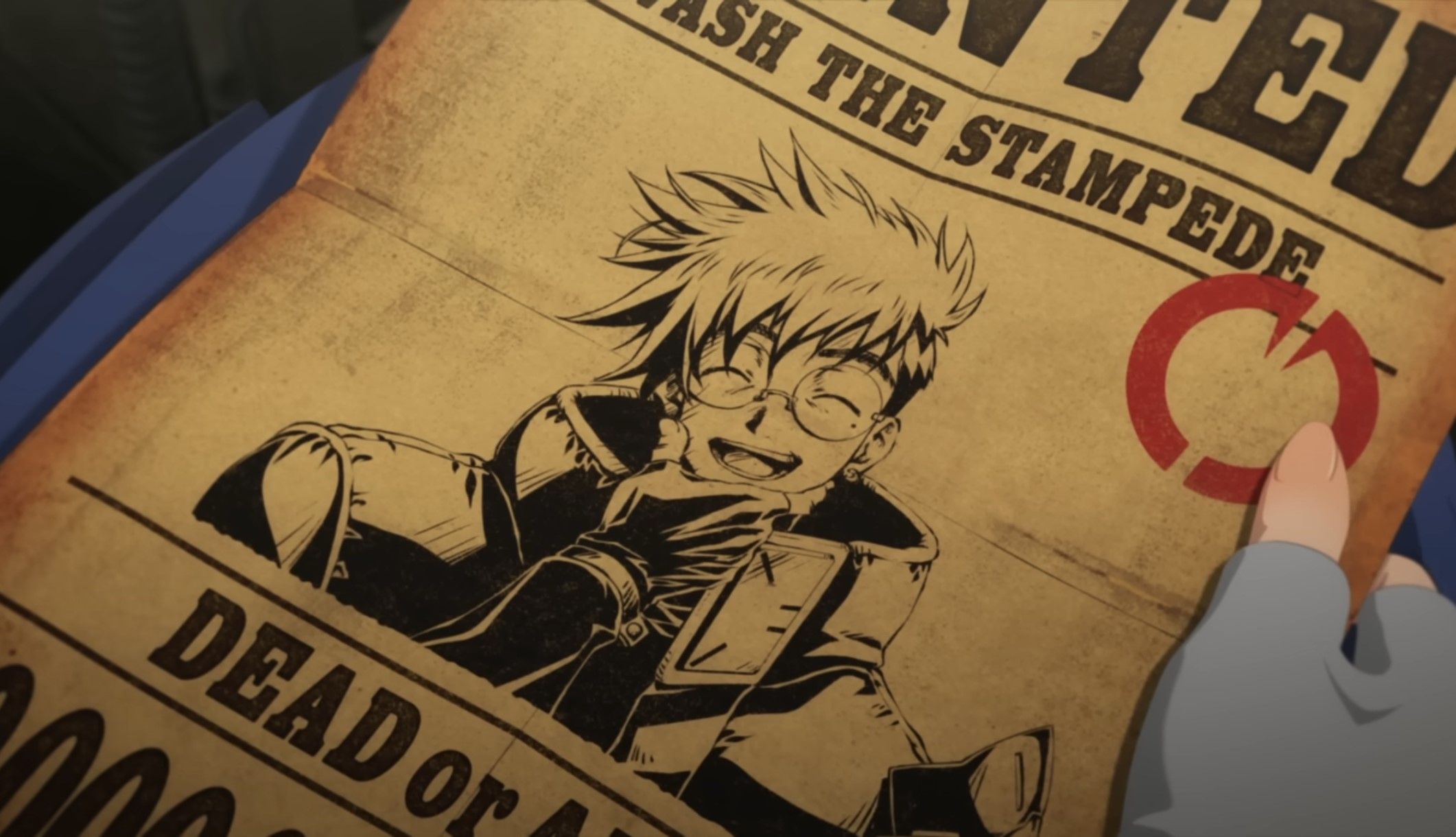 Кадр из трейлера аниме «Триган: Наблюдая за звёздами»