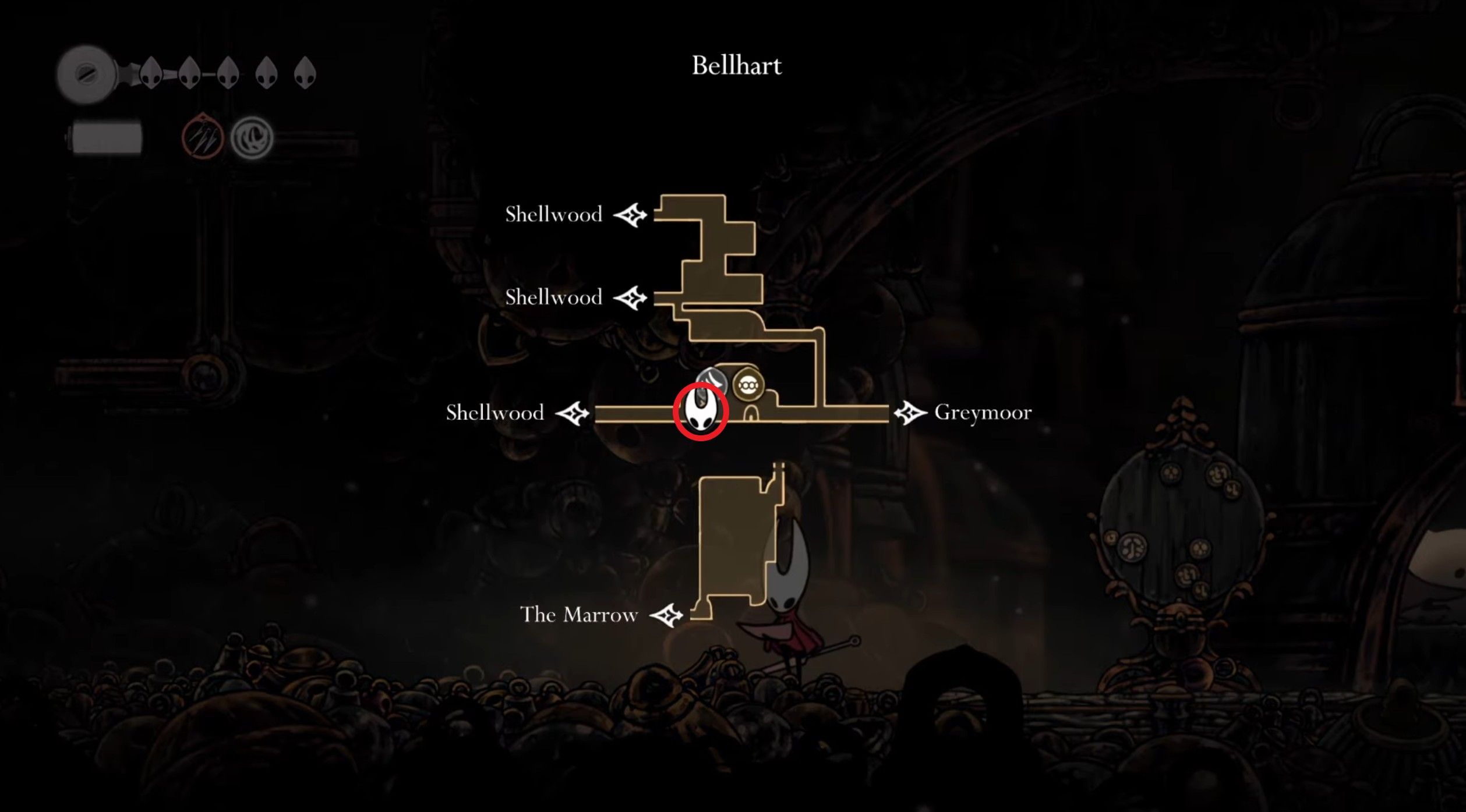 Скриншот из игры Hollow Knight: Silksong