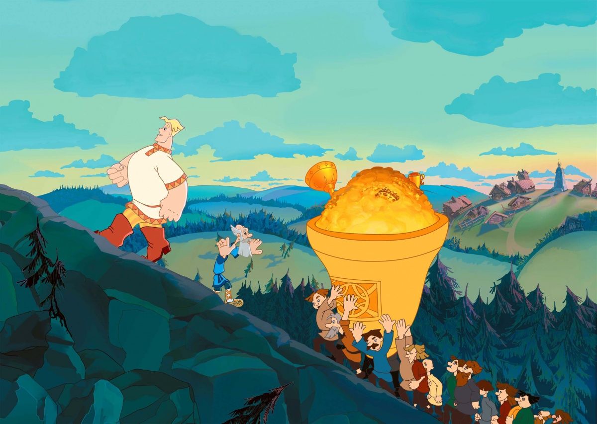 Кадр из мультфильма «Алёша Попович и Тугарин Змей»