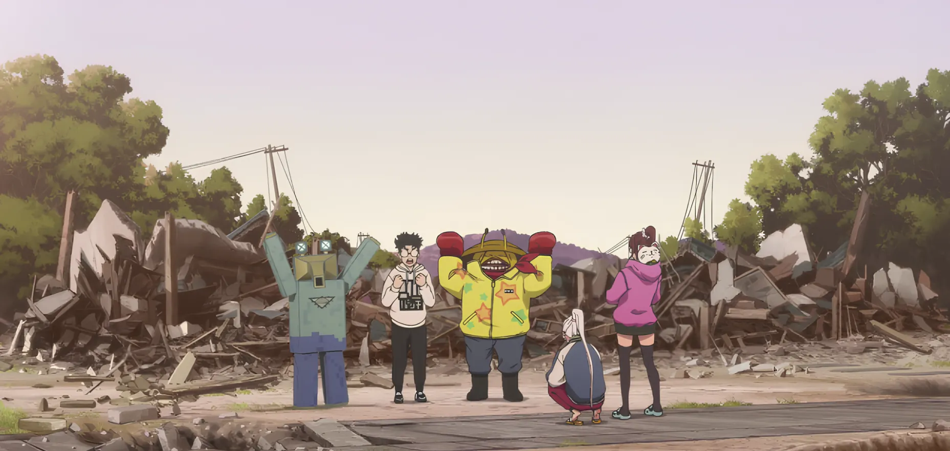 Кадр из аниме «Дандадан»