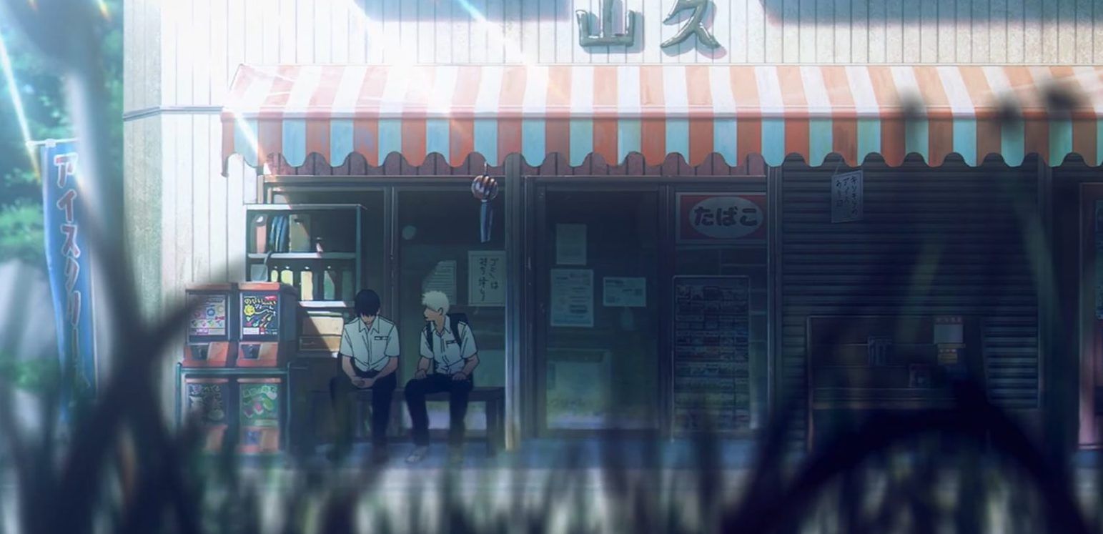 Кадр из аниме «Лето, когда погас свет»