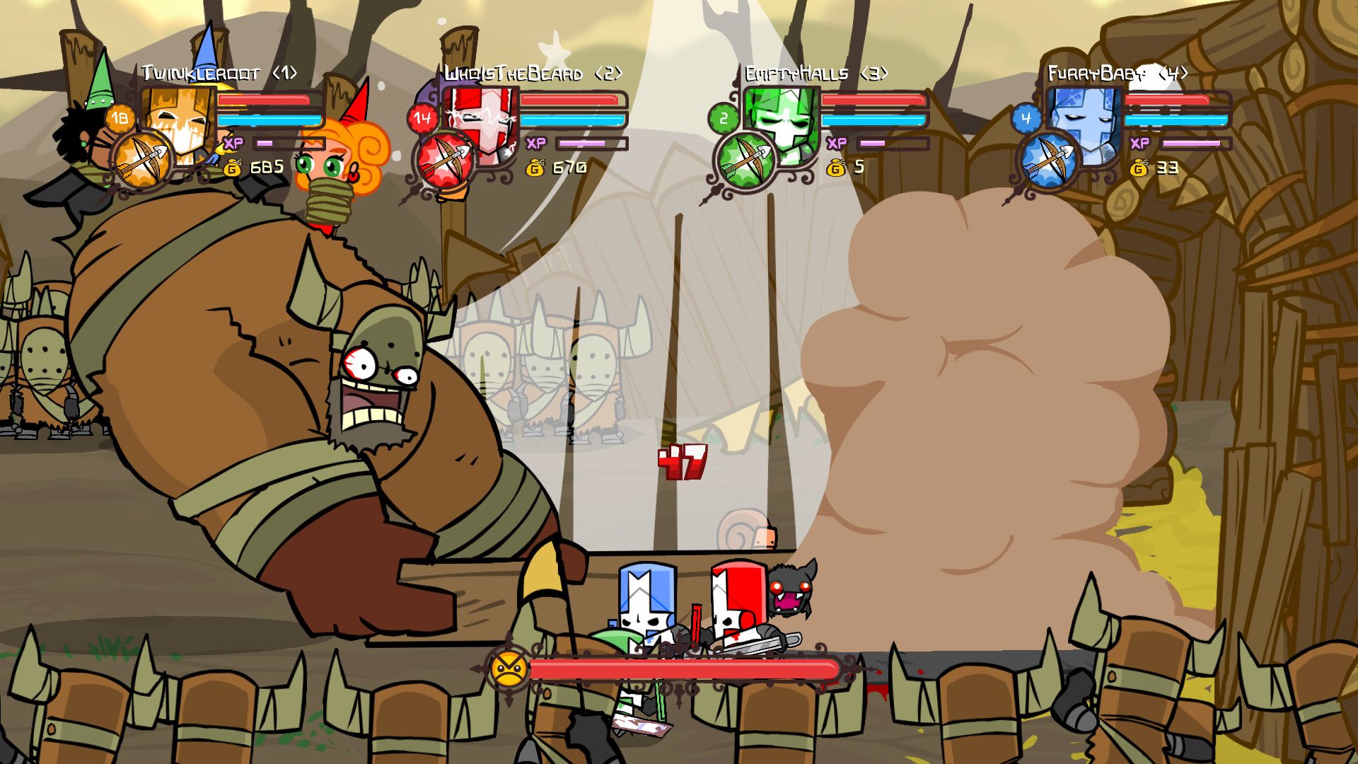 Скриншот из Castle Crashers. Источник: Steam
