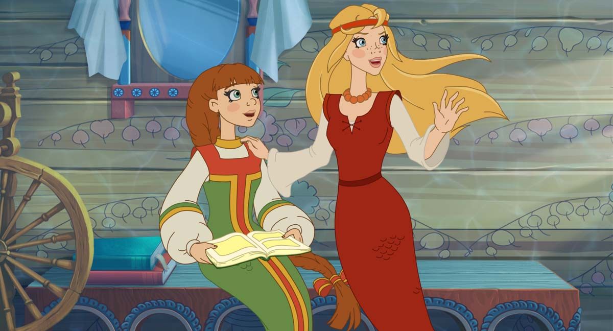 Кадр из мультфильма «Три богатыря и морской царь»