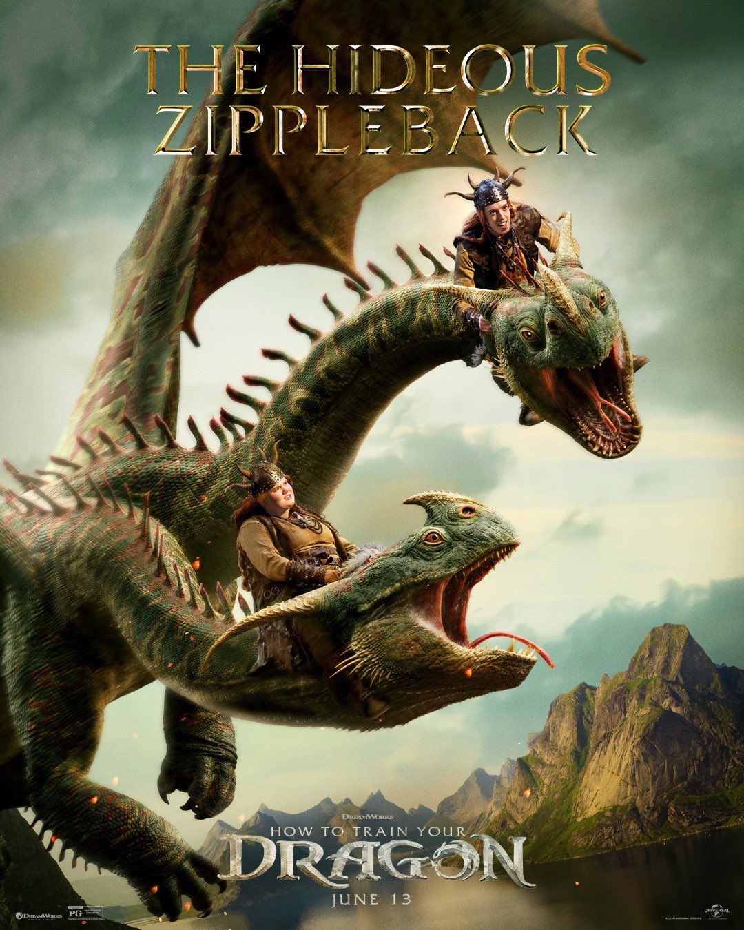 Постер фильма «Как приручить дракона» | Источник: x.com/HTTYDragon/media