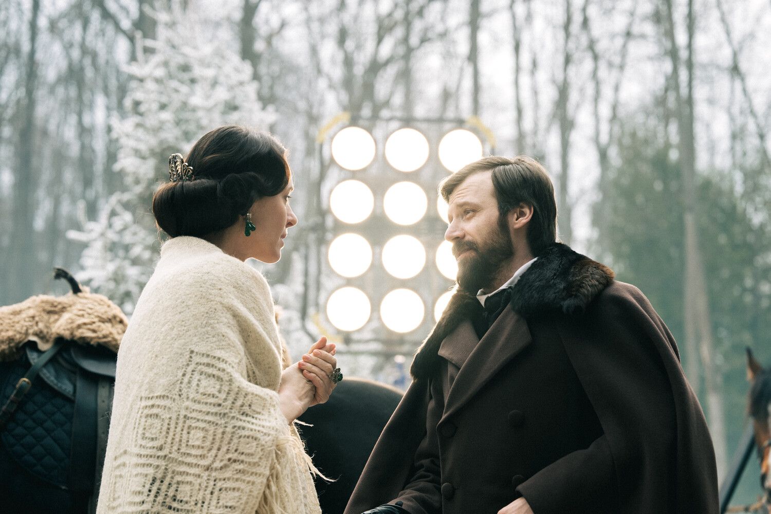 Кадр со съёмочной площадки сериала «Чёрная графиня»