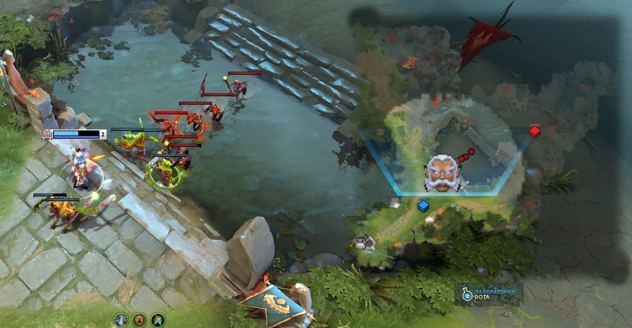 Мониторинг врагов | Источник: Dota 2