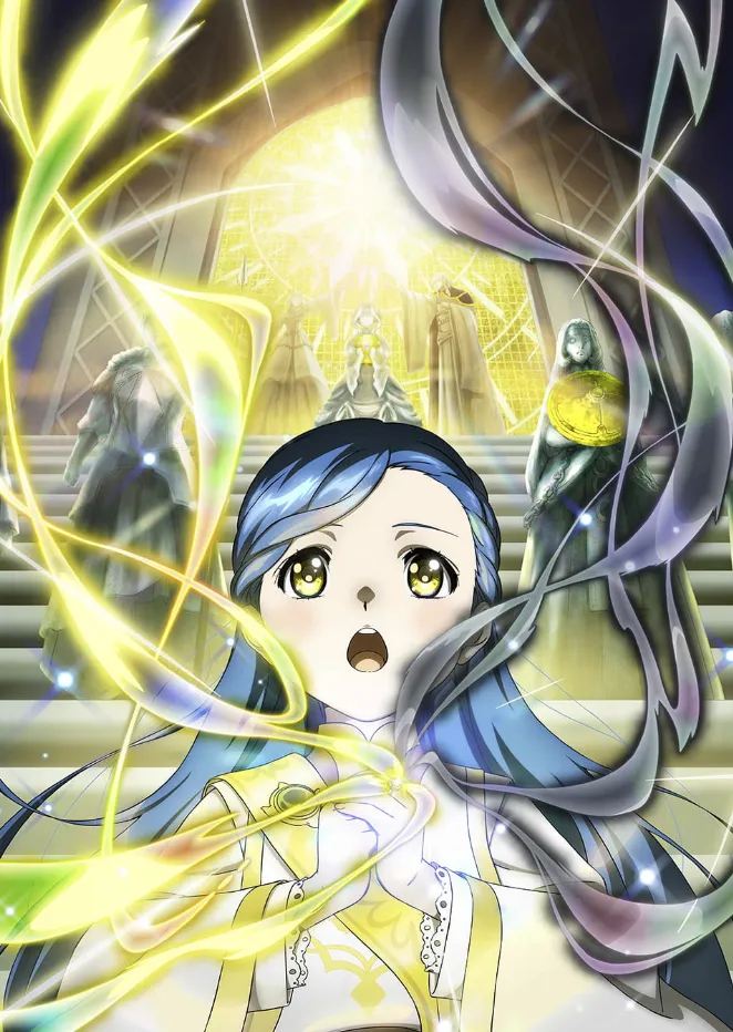 Постер аниме «Власть книжного червя: Приёмная дочь лорда». Источник: booklove-anime.jp