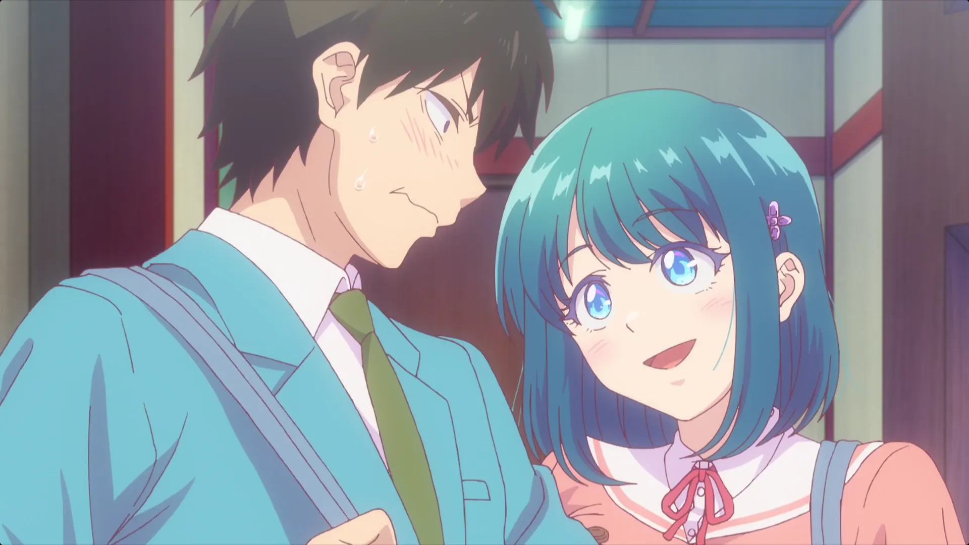 Кадр из аниме «Это не романтическая комедия с подругой детства»