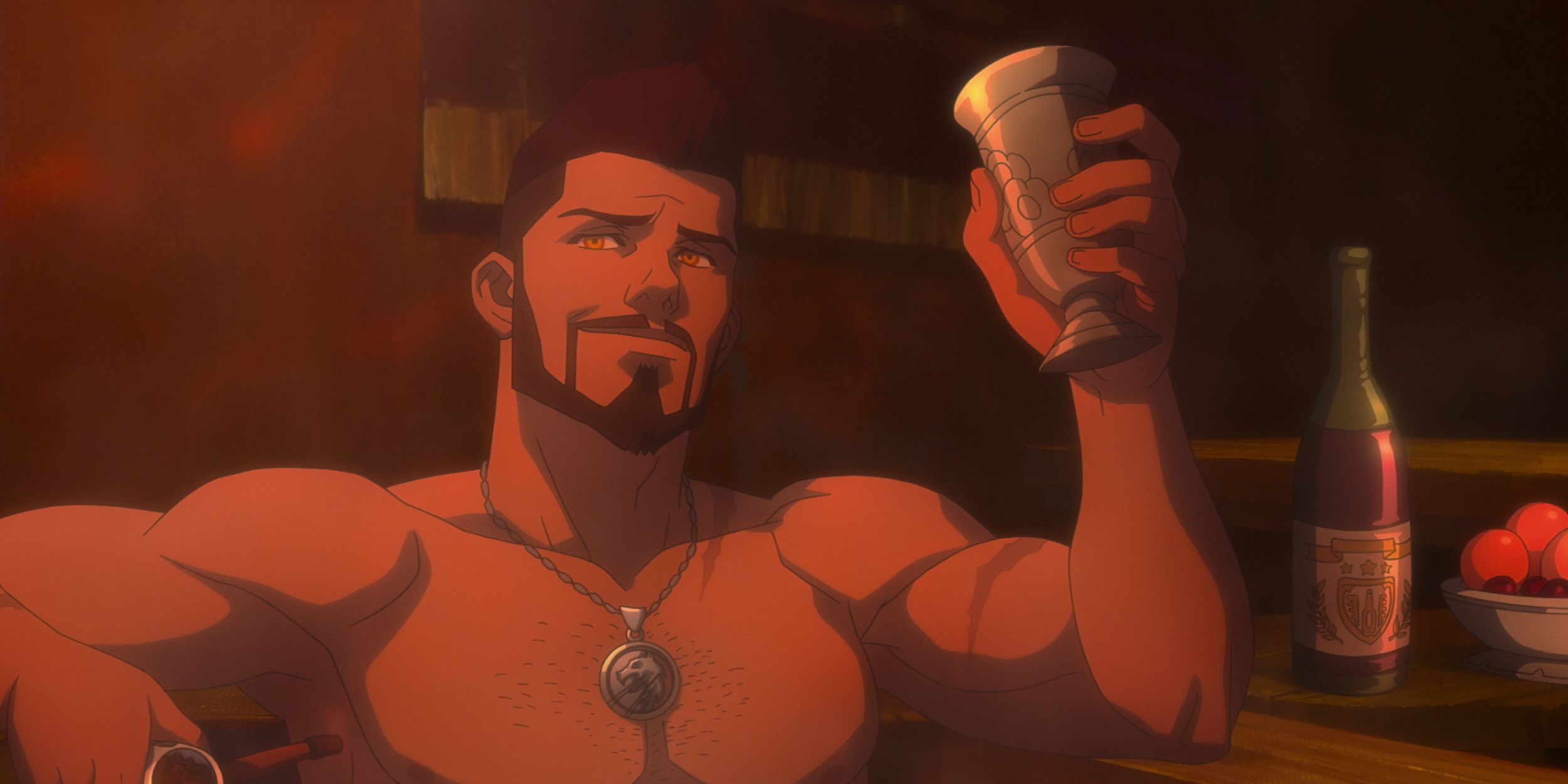 Кадр из мультсериала «Ведьмак: Кошмар волка» 